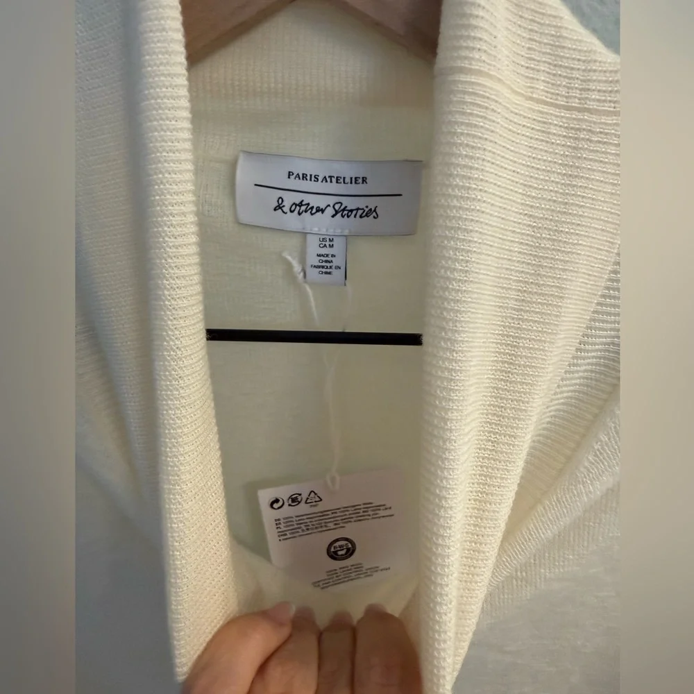 & other stories Cream Turtleneck wool Sweater nwt - Picture 2 of 7